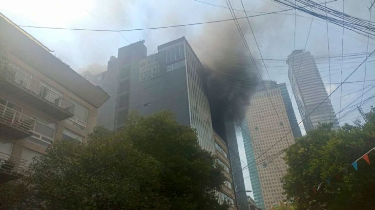 Incendio en la colonia Anzures