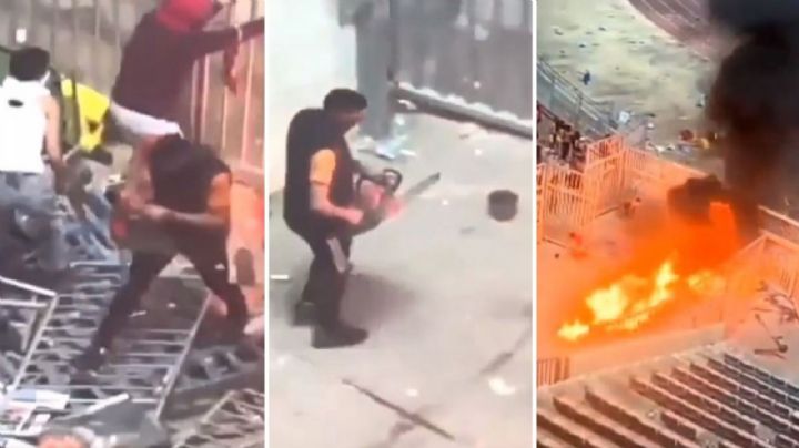 Aficionado causa pánico en estadio de Túnez tras accionar una motosierra durante un enfrentamiento