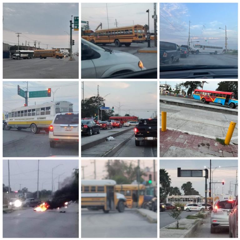 Bloqueos en Tamaulipas causan terror. Foto: Twitter