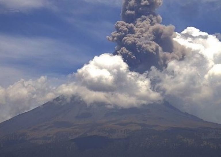 Actividad del volcán Popocatépetl