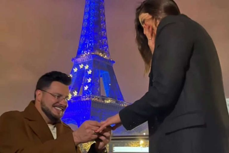 Paul le pidió matrimonio a Joely en París