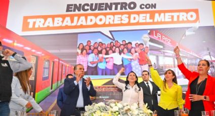 A días de las elecciones, exhiben al líder sindical del Metro en campaña de Alejandra del Moral