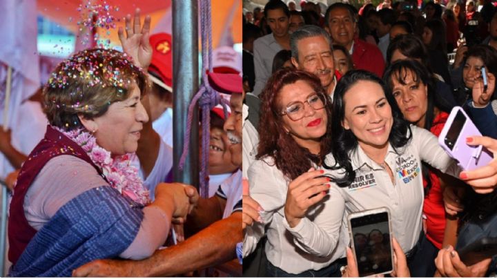 Alejandra del Moral y Delfina Gómez cierran campañas en su tierra natal a una semana de la elección