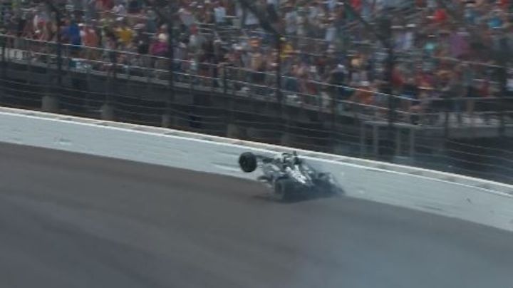 VIDEO: 'Pato' O' Ward se estrella en las 500 Millas de Indianápolis; su compañero tuvo otro accidente