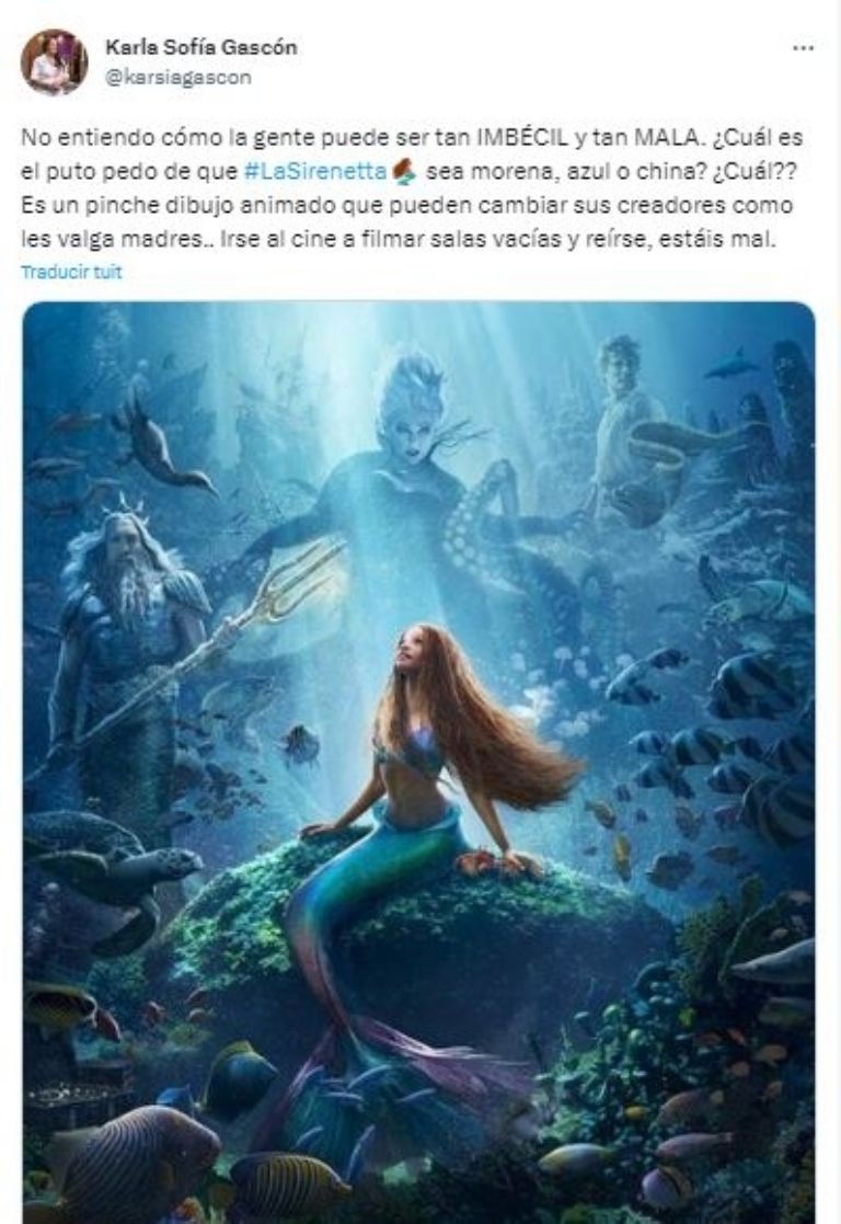 Tuit de Karla Sofía Gascón