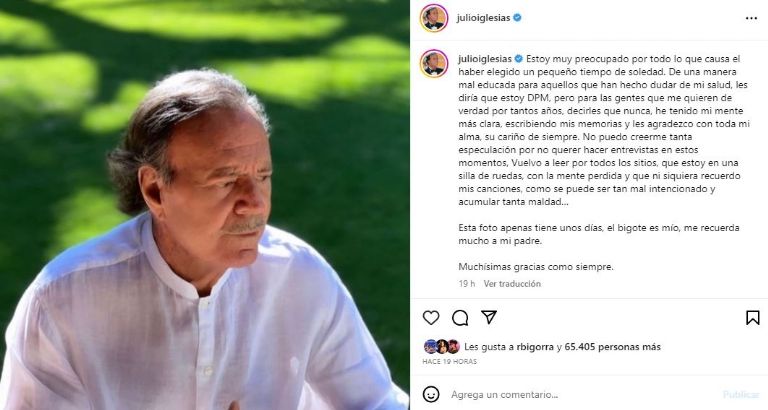Julio Iglesias reaparece
