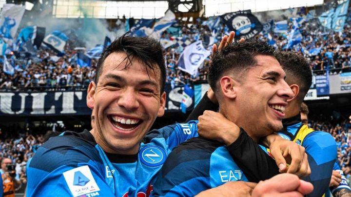 El Napoli de 'Chuky' Lozano empata con el Udinese y se convierte en campeón de Italia tras 33 años
