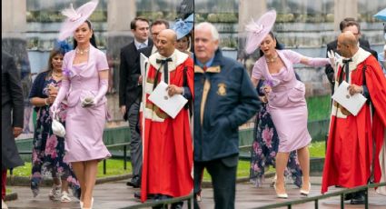FOTOS: Katy Perry sufre tremendo accidente en plena coronación del Rey de Inglaterra, Carlos III