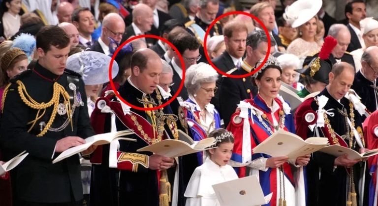 Harry es relegado en la coronación del Rey. Foto: Twitter
