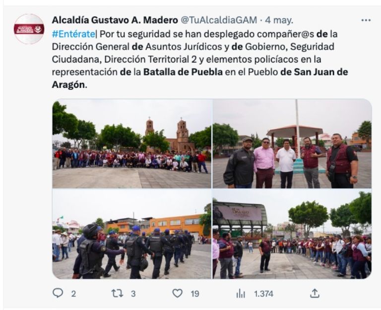 Operativo GAM Batalla de Puebla 