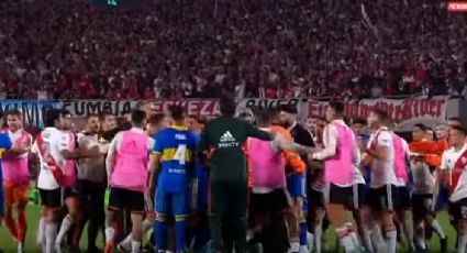 VIDEO: Superclásico argentino River Plate vs Boca Juniors termina en bronca y con siete expulsados