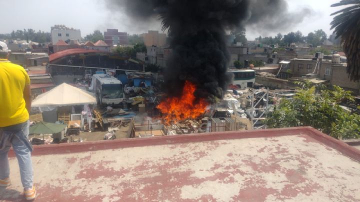 VIDEO: Fuerte incendio en San Juan de Aragón provoca caos en la alcaldía Gustavo A. Madero, en CDMX