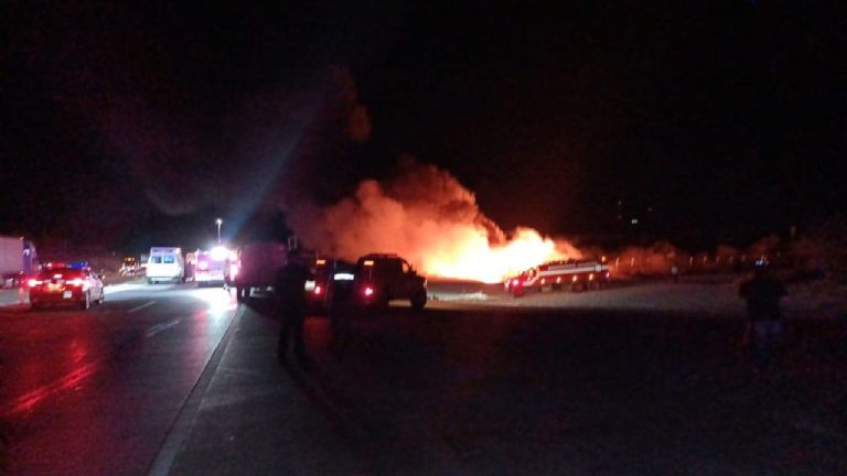 FGJE investiga incendio por Danzante Yaqui. Foto: Twitter