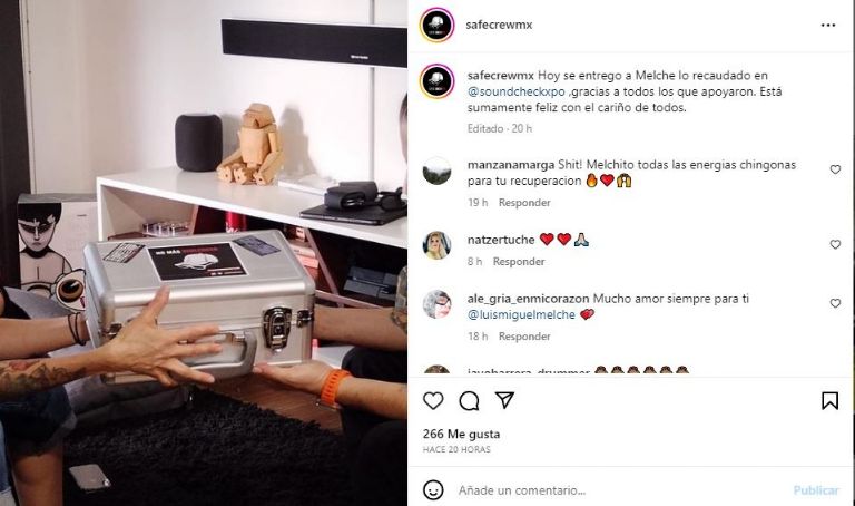 Entregan ayuda económica a Melche