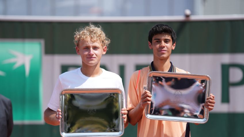 Mexicano Rodrigo Pacheco gana en dobles juvenil de Roland Garros; es el número uno del mundo