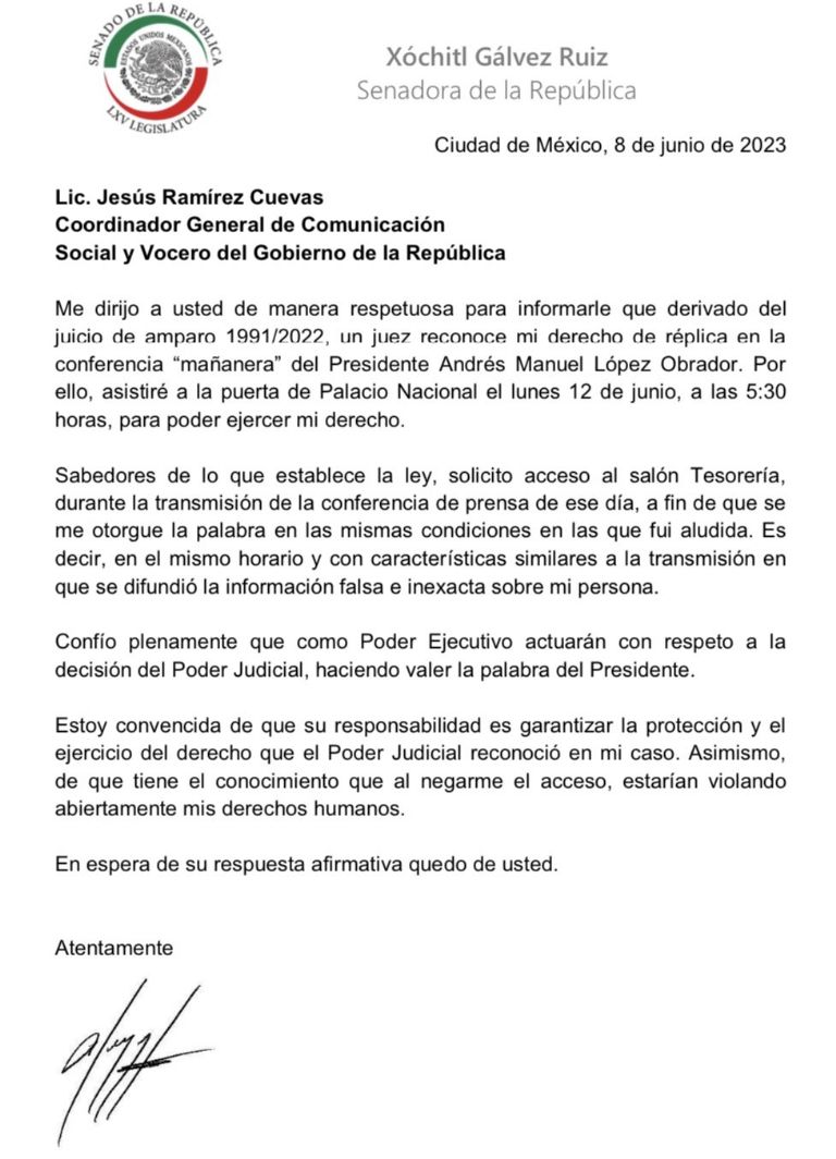 Xóchitl Gálvez y López Obrador