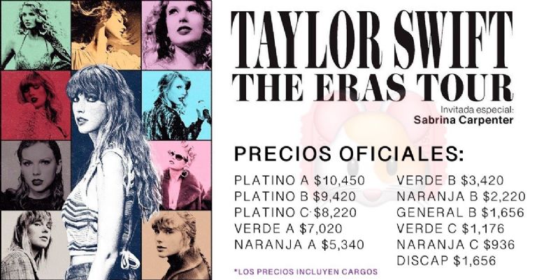 Boletos de Taylor Swift en México