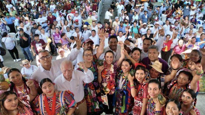 Claudia Sheinbaum inicia carrera por la presidencia en Oaxaca; promete dejar su "propio sello"