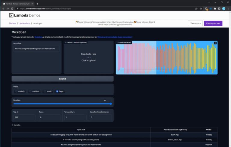 MusicGen, IA de Meta