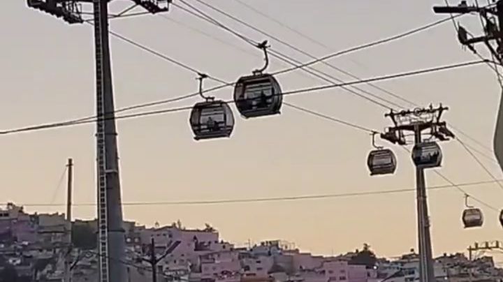 VIDEO: Usuarios del Cablebús se quedan varados por 2 horas tras falla mecánica; se quedaron colgados