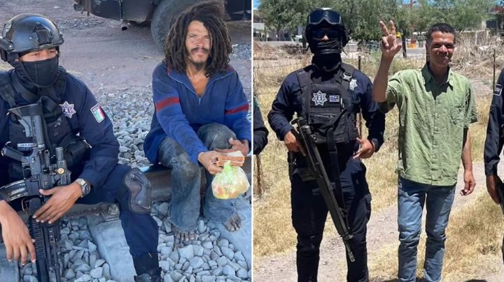 Hombre perdido entre Carbó y Benjamín Hill recibe apoyo de agentes de PESP Sonora; así fue el momento