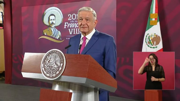En la imagen, el presidente AMLO en su tradicional conferencia de prensa. Foto: Gobierno de México