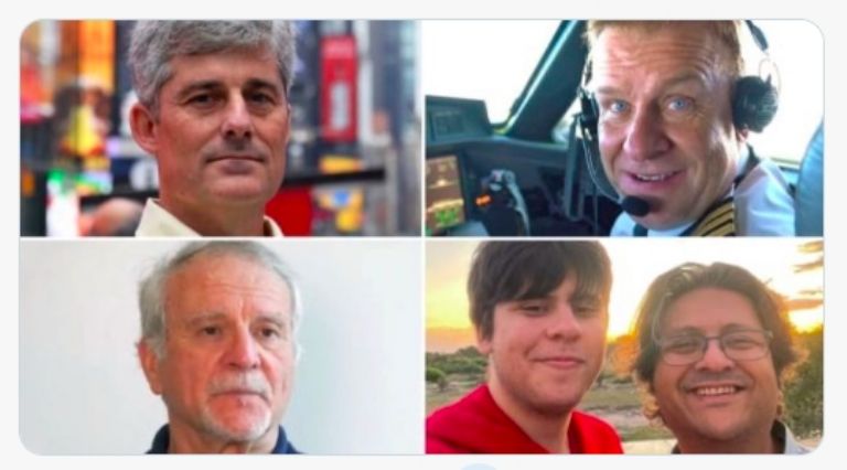 Tripulantes del 'Titán'