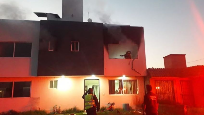 Casa del Edomex se incendia con 3 niños dentro; madre muere calcinada; su pareja habría iniciado el fuego