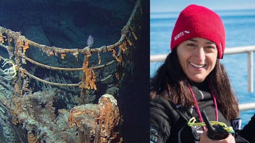No solo Alan Estrada: La mexicana Renata Rojas también bajó al fondo del mar para ver al Titanic