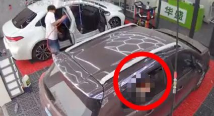 FUERTE VIDEO: Mujer cierra la ventana de su auto y no nota que con ello, ahorcaba a su bebé