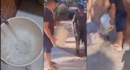 Hombre arroja agua helada a una persona en condición de calle en Paraguay; VIDEO viral crea indignación