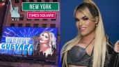 "Y la queso": Aun sin visa, Wendy Guevara llega a Nueva York; fans ponen su imagen en Times Square