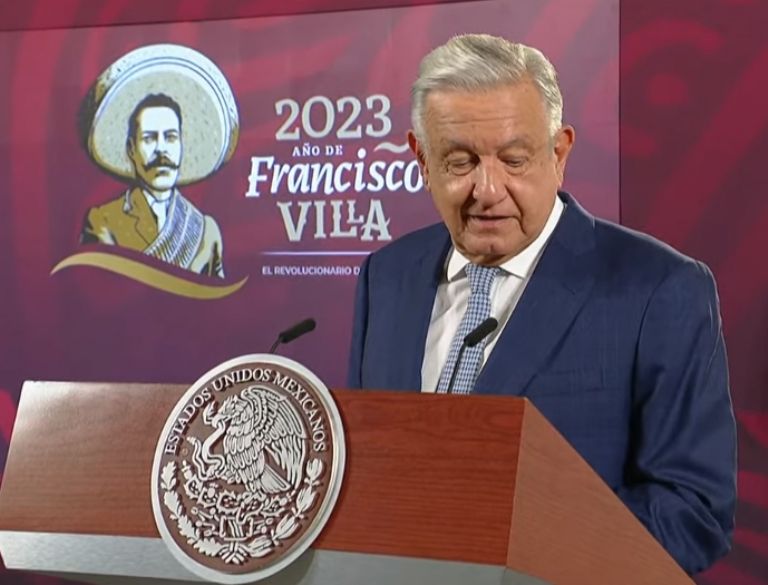En la imagen, el presidente AMLO en su conferencia matutina. Foto. Gobierno de México