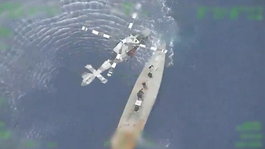 Así fue el histórico decomiso de Cocaína en alta mar; Marina resguarda submarino con tres toneladas