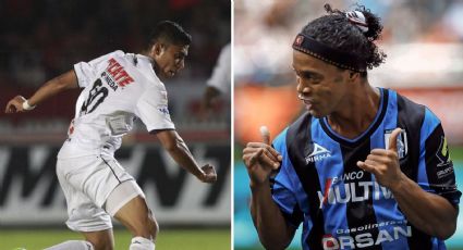 El día en que Ronaldinho pidió jugar junto con Orbelín Pineda en el Querétaro: 'El niño juega'