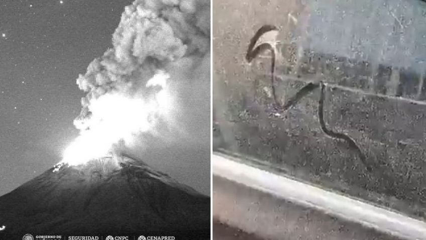 VIDEO: Reportan caída de ceniza del Popocatépetl al sur de la CDMX; cubre ventanas y vehículos