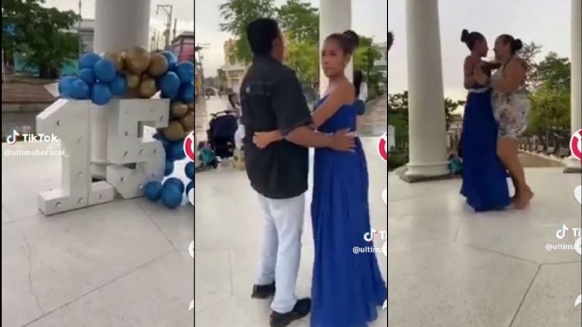 Colombia: Madre hace llorar a su hija por organizarle fiesta de XV años con cosas prestadas