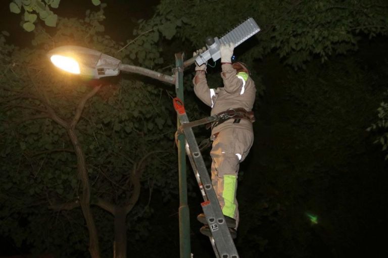 Nuevas luminarias en Tlalpan