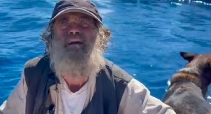 ¡Milagro! Mexicanos rescatan a un hombre y su 'perrita'; llevaban 3 meses perdidos en el mar