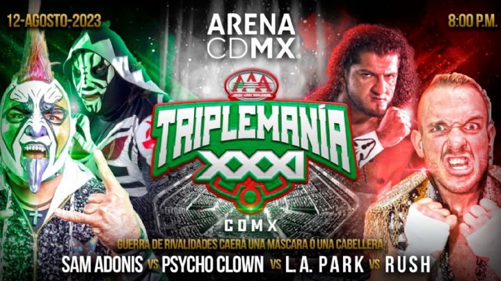 Triplemanía XXXI: Revelan cartelera completa; cuadrangular de máscaras y cabelleras la lucha estelar
