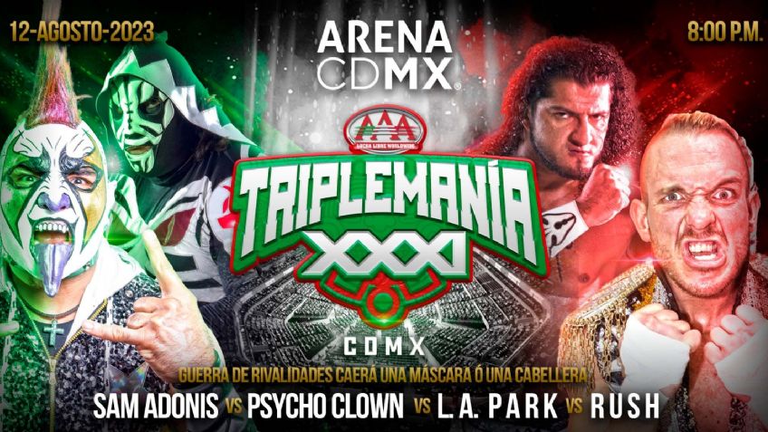 Triplemanía XXXI: Revelan cartelera completa; cuadrangular de máscaras y cabelleras la lucha estelar