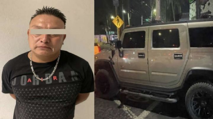 Con armas largas, drogas y en una Hummer de lujo, cae traficante de personas en Iztapalapa, CDMX