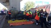 Imágenes fuertes: Hombre muere prensado tras fatídico accidente en la autopista México-Puebla