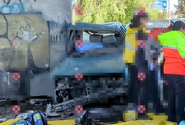 Accidente en la México-Puebla, foto: Especial