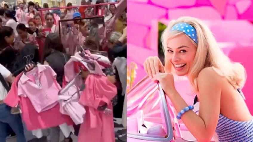 VIDEO: Famosa cadena de ropa lanza colección de 'Barbie'; clientes arman 'la campal' por conseguirla