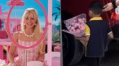 Qué envidia: Niño conmueve las redes; con flores, invita a una compañera del kínder a ver 'Barbie'