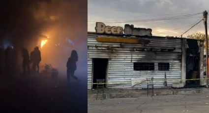 FUERTE VIDEO: Sujeto incendia un bar en San Luis Río Colorado; saldo es de 11 personas sin vida