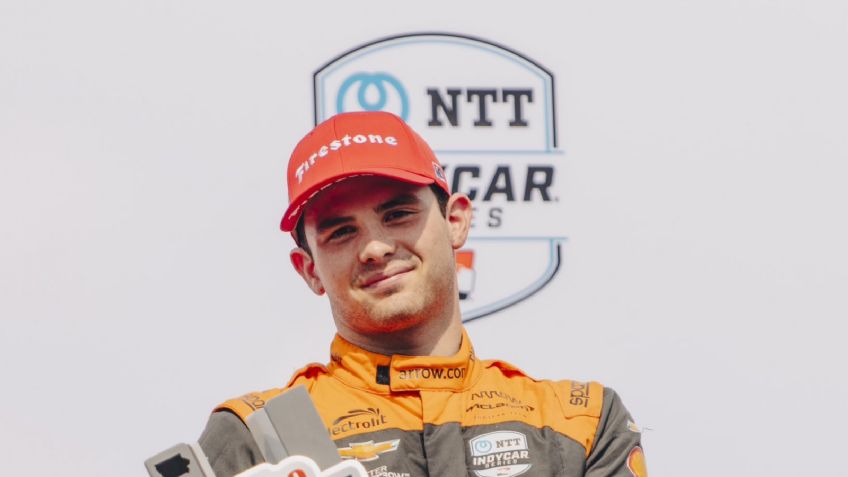 Mexicano 'Pato' O'Ward se sube al podio en Iowa tras culminar una buena actuación que lo dejó tercero