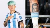 Tunden a jugadora de Argentina Yamila Rodríguez por tatuaje de Cristiano y la tachan de 'anti Messi'