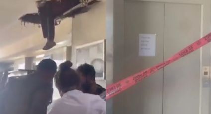 VIDEO: ¡Lamentable! Colapsa otro elevador del IMSS ahora en Jalisco; rescatan a 8 personas